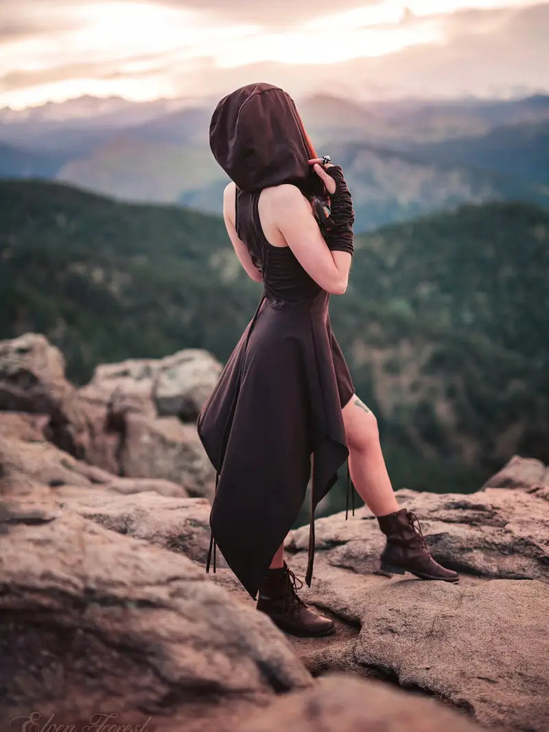 The Eldoria Hooded Dress - Mystical Wanderer Tunic