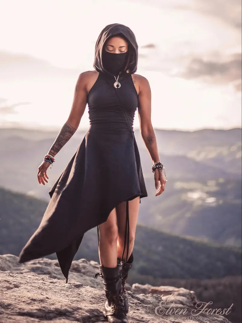 The Eldoria Hooded Dress - Mystical Wanderer Tunic